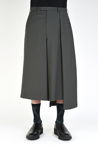 ASYMMETRY CROPPED SLACKS