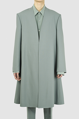 COLLARLESS FLARE
LONG JACKET