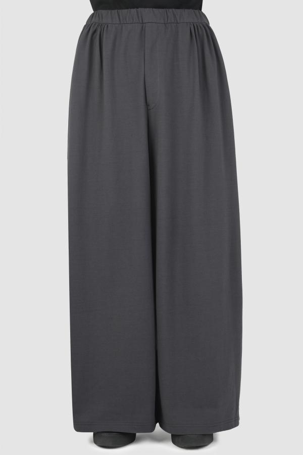 GATHER WIDE STRAIGHT PANTS