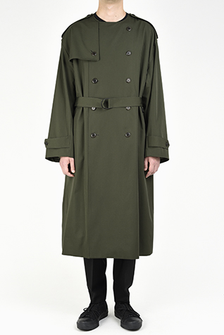 COLLARLESS
TRENCH COAT