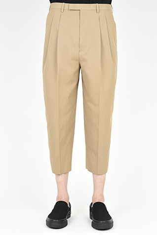 2TUCK WIDE TAPERED
CROPPED SLACKS