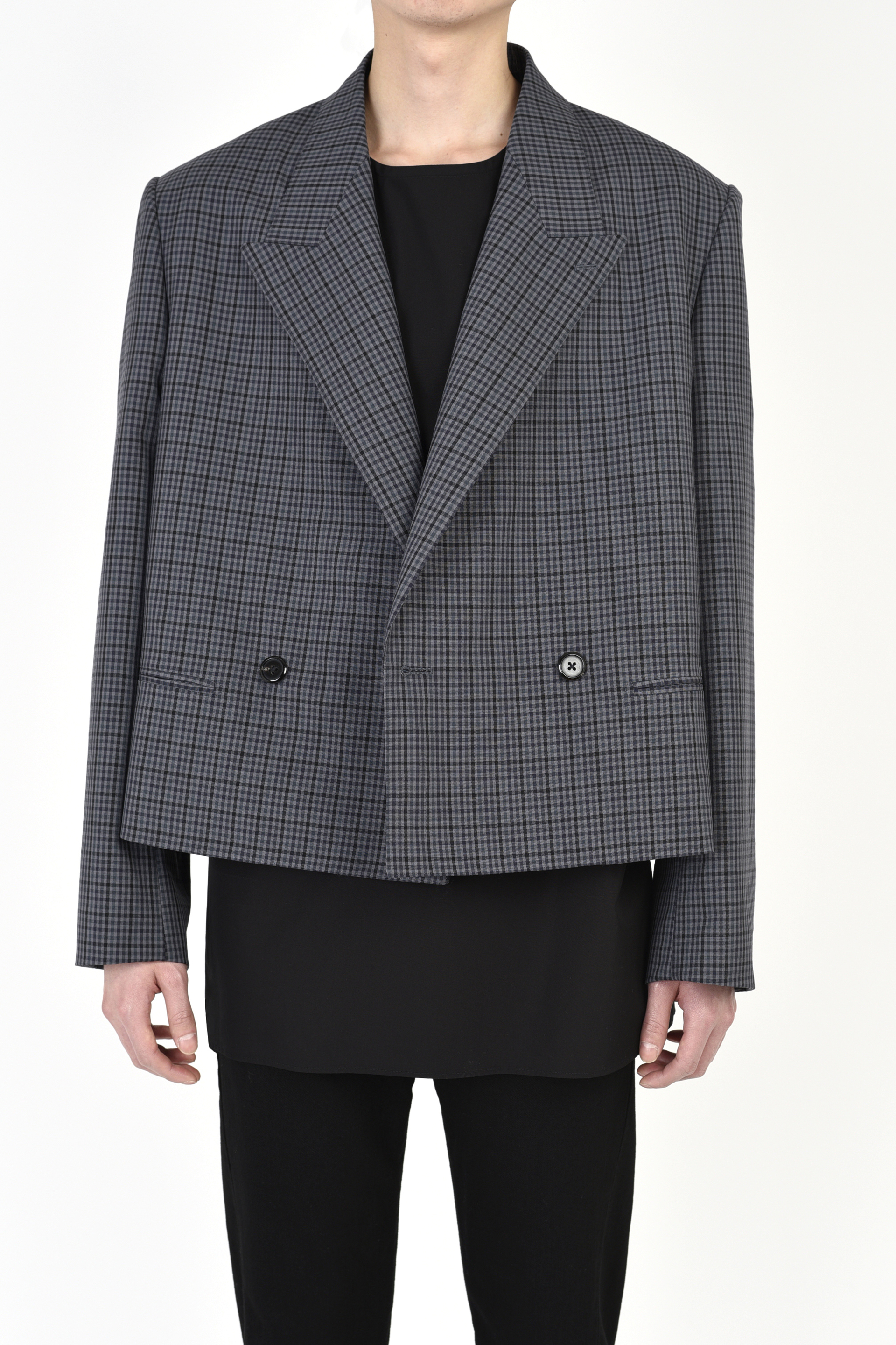 short double breasted jacket